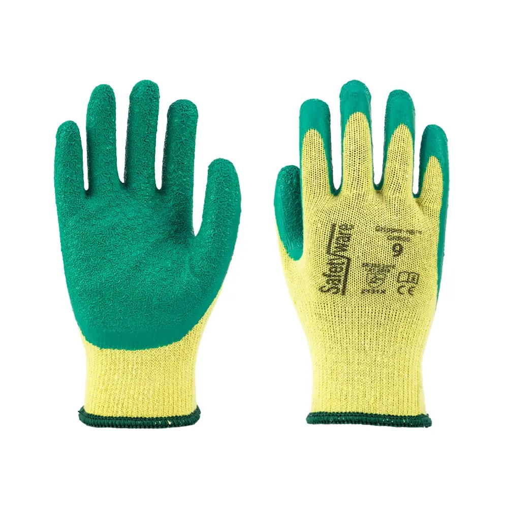 SAFETYWARE Gripper-NR™ GNR00 Economy Rubber Palm Coated Gloves with 10-Gauge Polyester Liner 