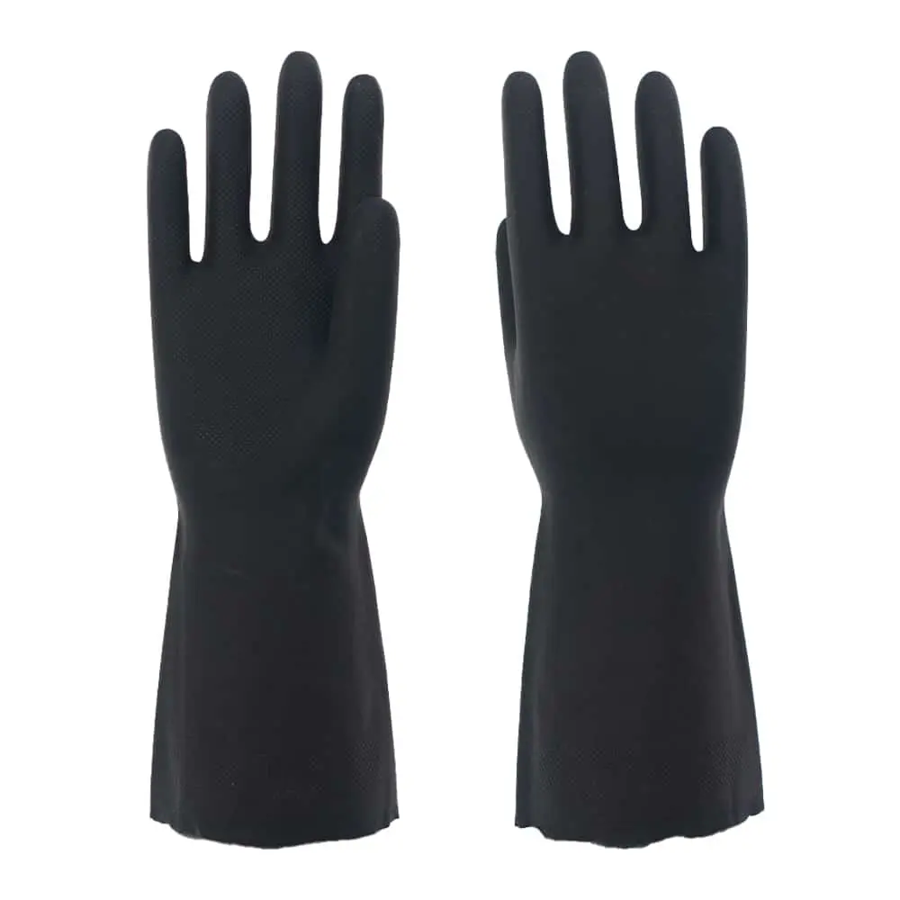 SAFETYWARE NeoPlus™ NEO2813 ถุงมือนีโอพรีนบุฝ้ายสีดำ สำหรับงานหนัก ขนาด 13 นิ้ว