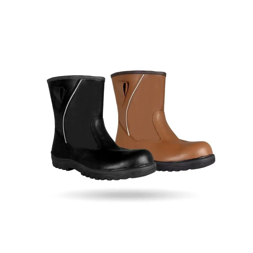 [UN302SP-BLK-A-03] RHINO SHOE Ultranite Series UN302SP High-Cut Pull-Up Safety Boot  (Black, 03 (UK) / 36 (EU))