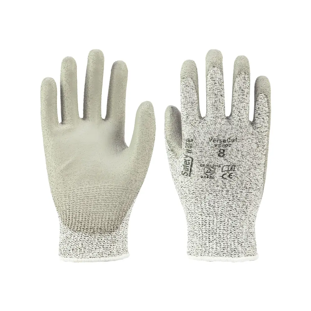 SAFETYWARE VersaCut™ VSC02 Level C Cut Resistant Gloves with 13-Gauge HPPE Blend Liner & PU Palm Coating 