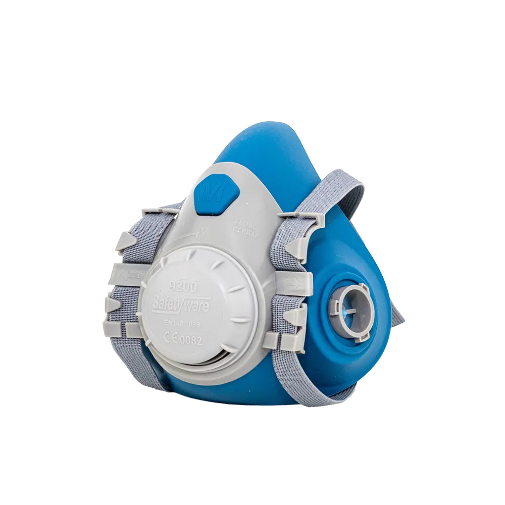 หน้ากากกรองอากาศแบบครึ่งหน้า รุ่น SAFETYWARE 9200 ชนิดตลับคู่ ผลิตจากซิลิโคน